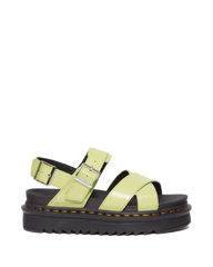 Voss II Distressed Patent Leather Sandals