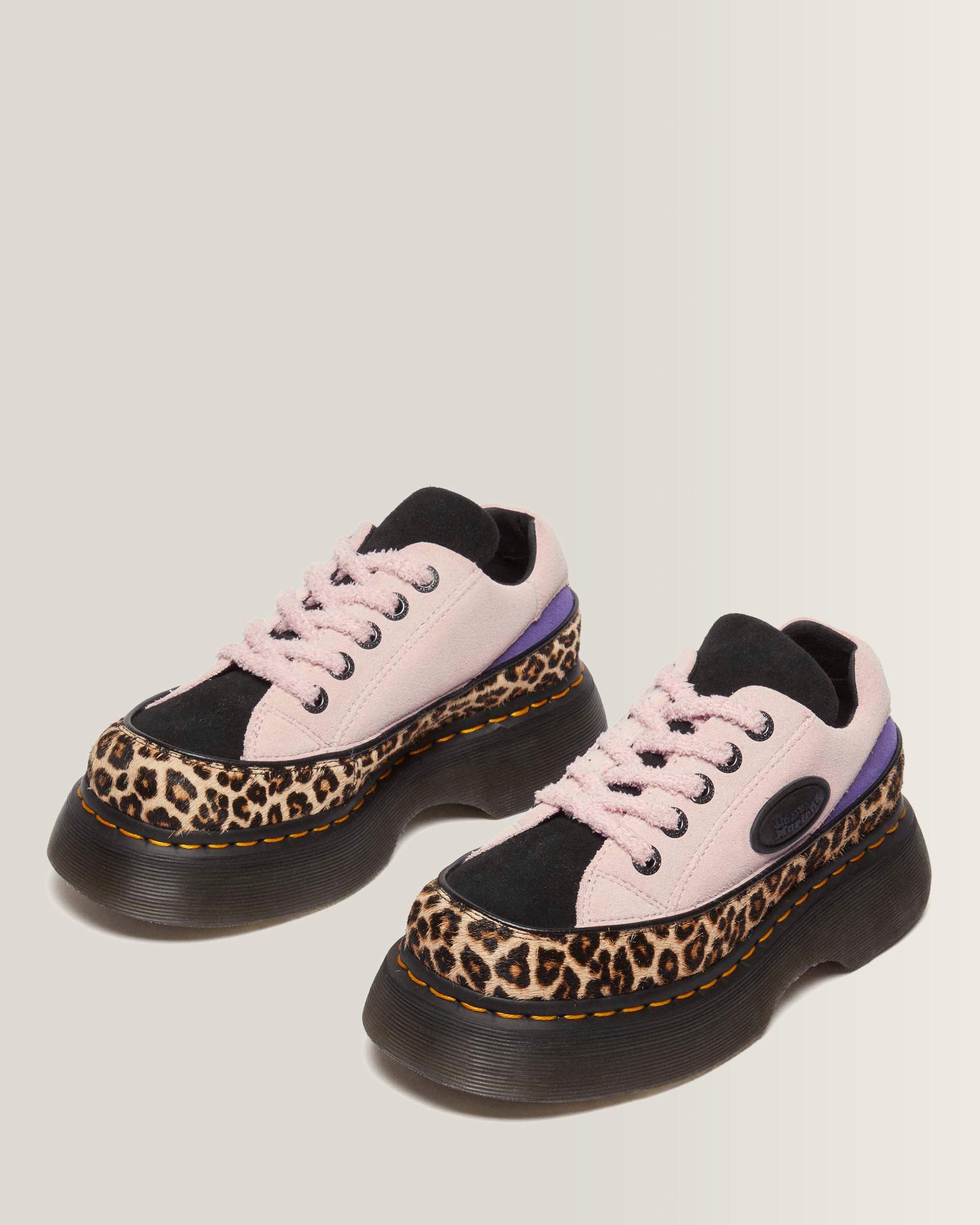 Buzz 5-Eye Leopard and Suede Shoes
