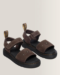 Junior Marlowe Flower Nubuck Strap Sandals