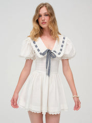 Ruby Ribbon Mini Dress