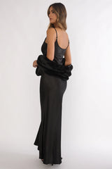Hadley Cami Scarf Maxi Dress Black