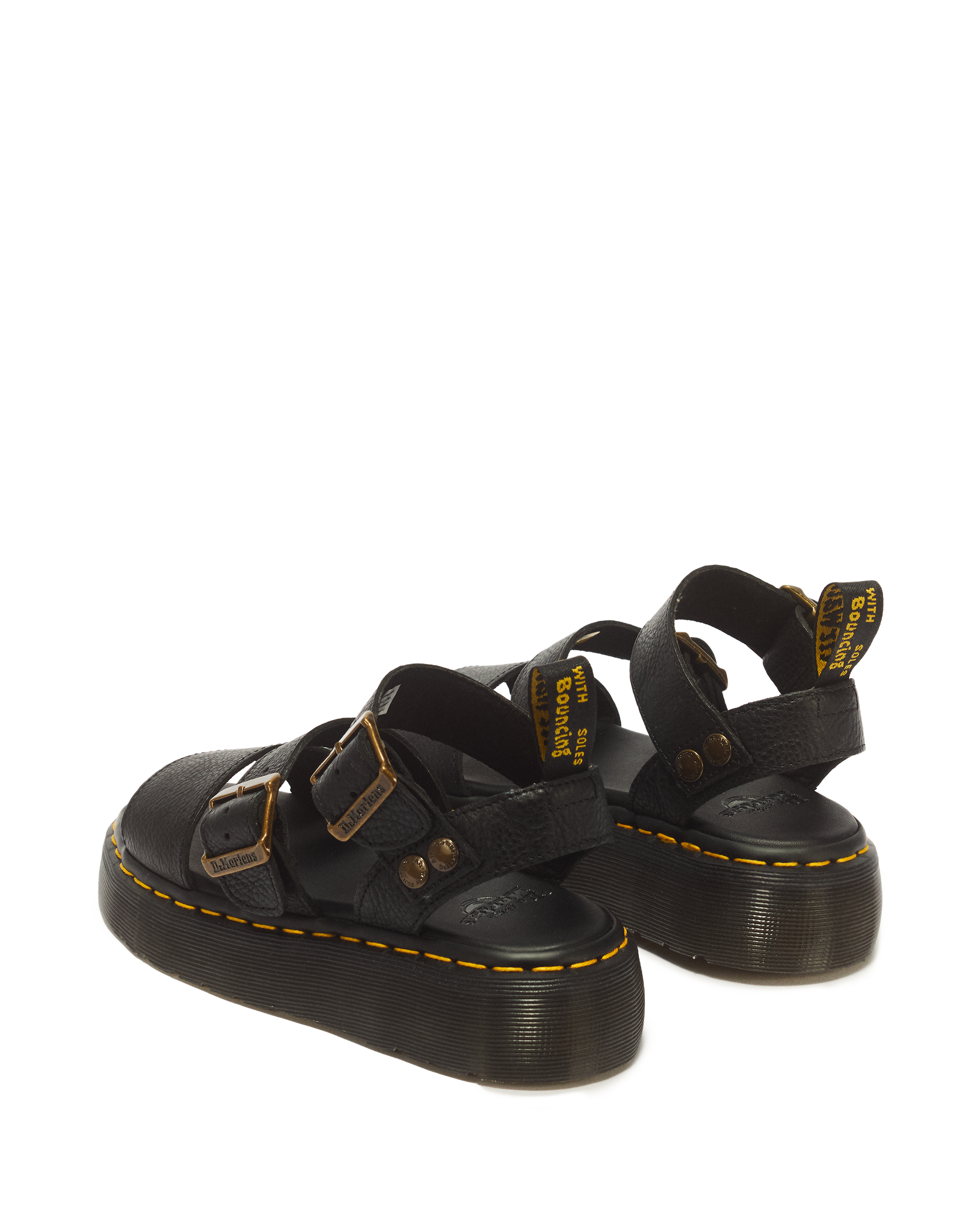 Gryphon Pisa Leather Platform Sandals