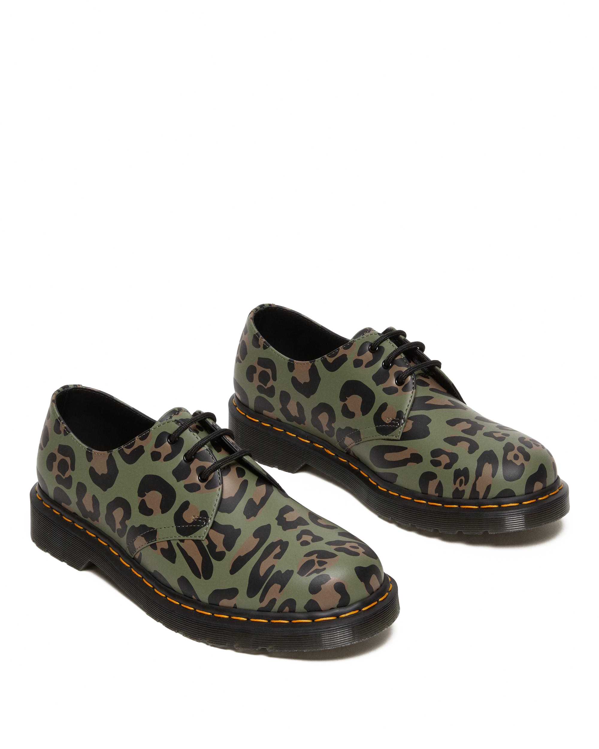 1461 Distorted Leopard Print Oxford Shoes