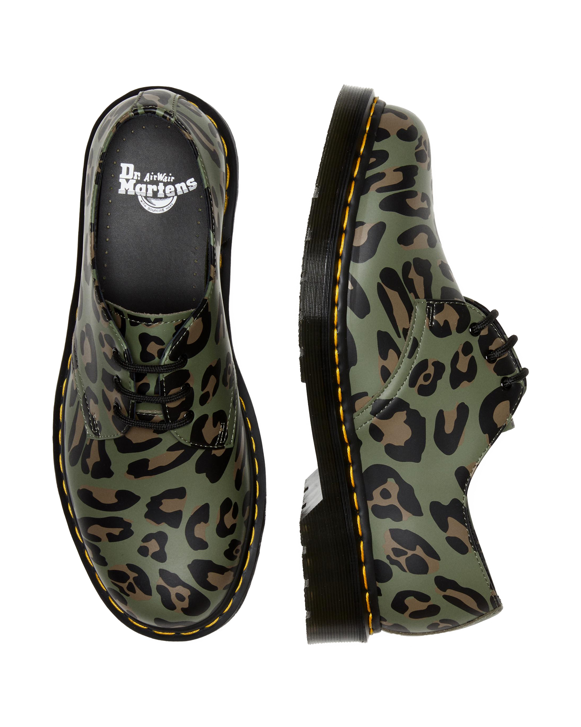 1461 Distorted Leopard Print Oxford Shoes
