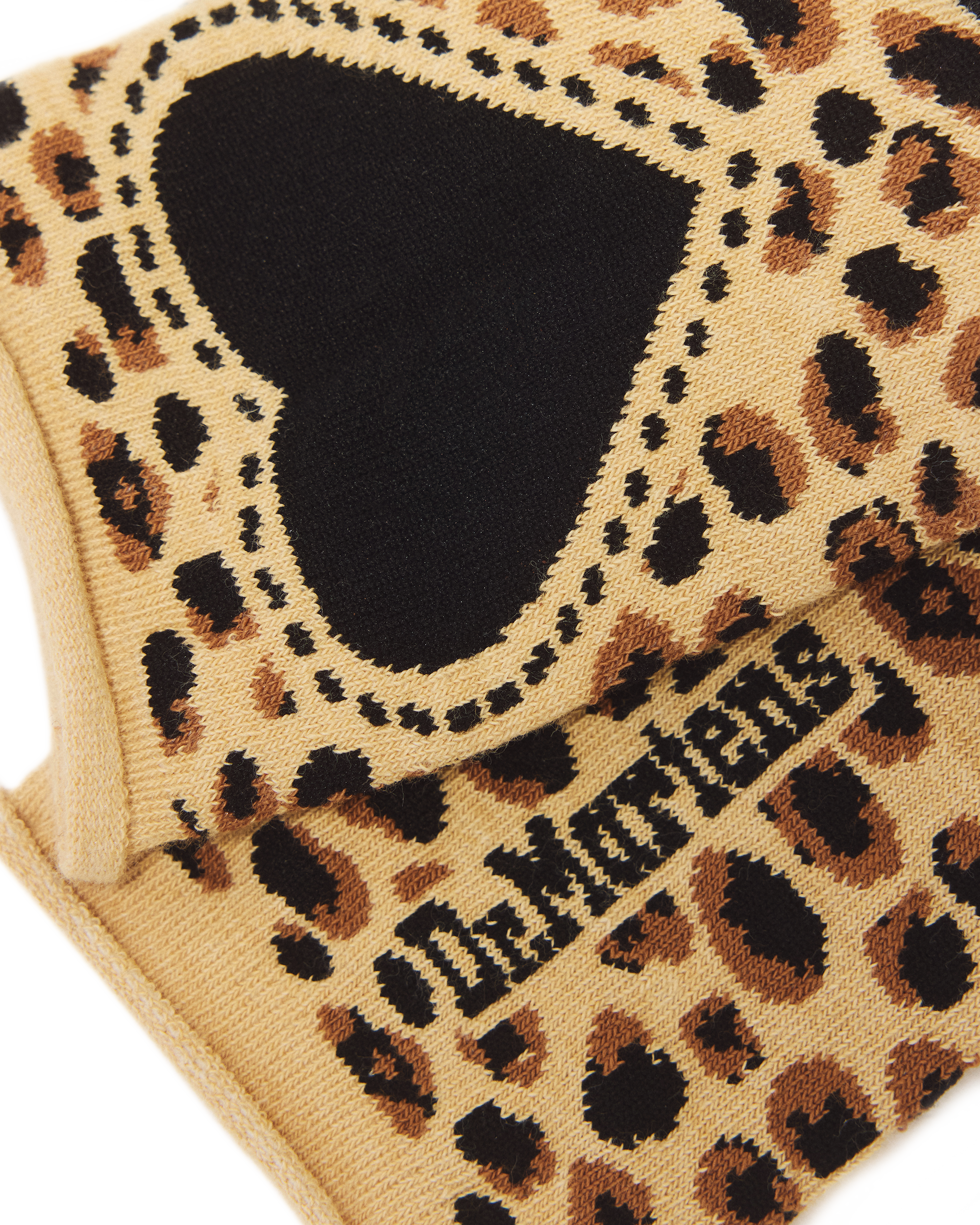 Leopard Heart Cotton Blend Socks