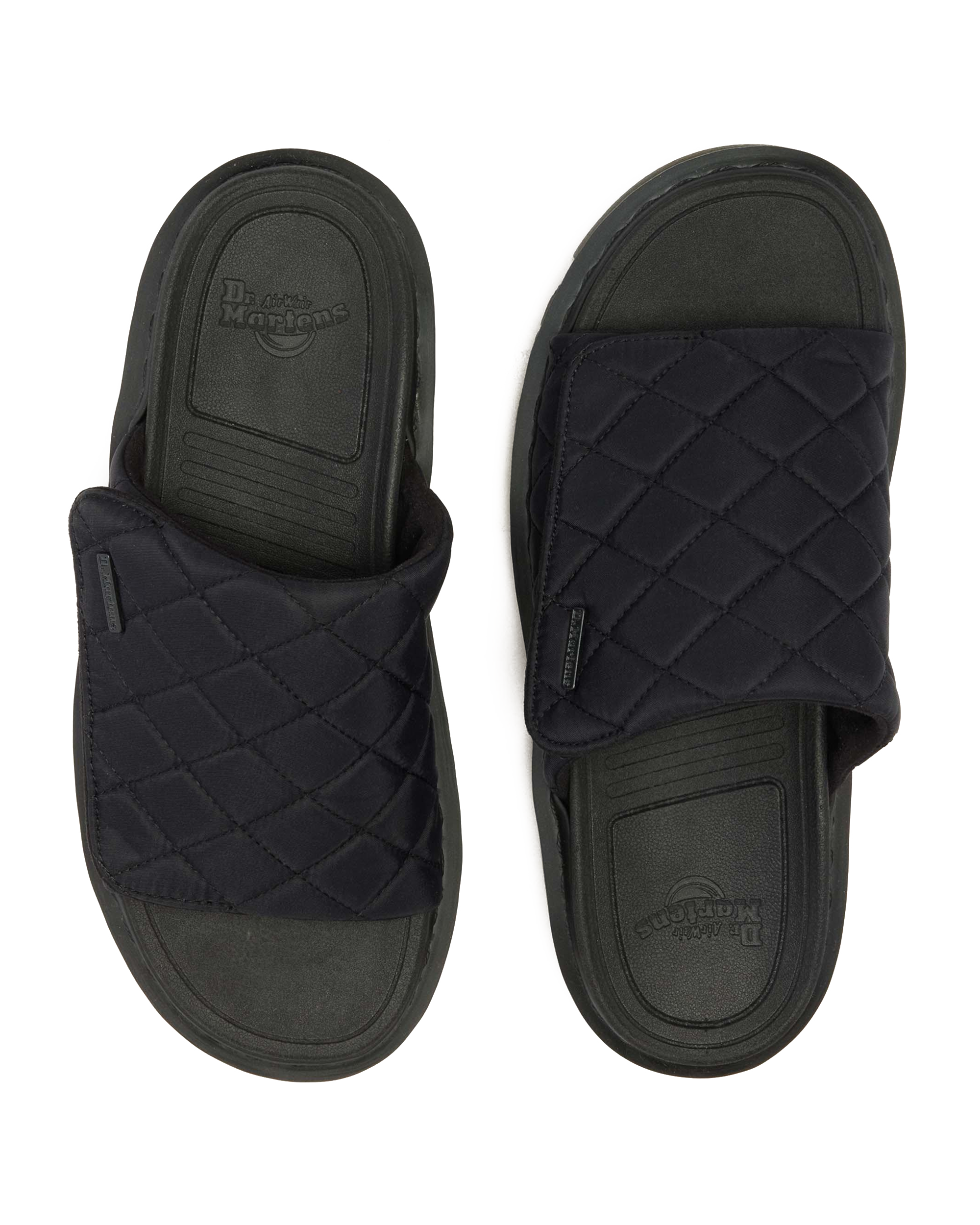 Zebzag Quilted Canvas Platform Slides