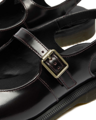 Madaline Mary Jane Rub Off Leather Sling Back Shoes 