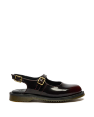 Madaline Mary Jane Rub Off Leather Sling Back Shoes 