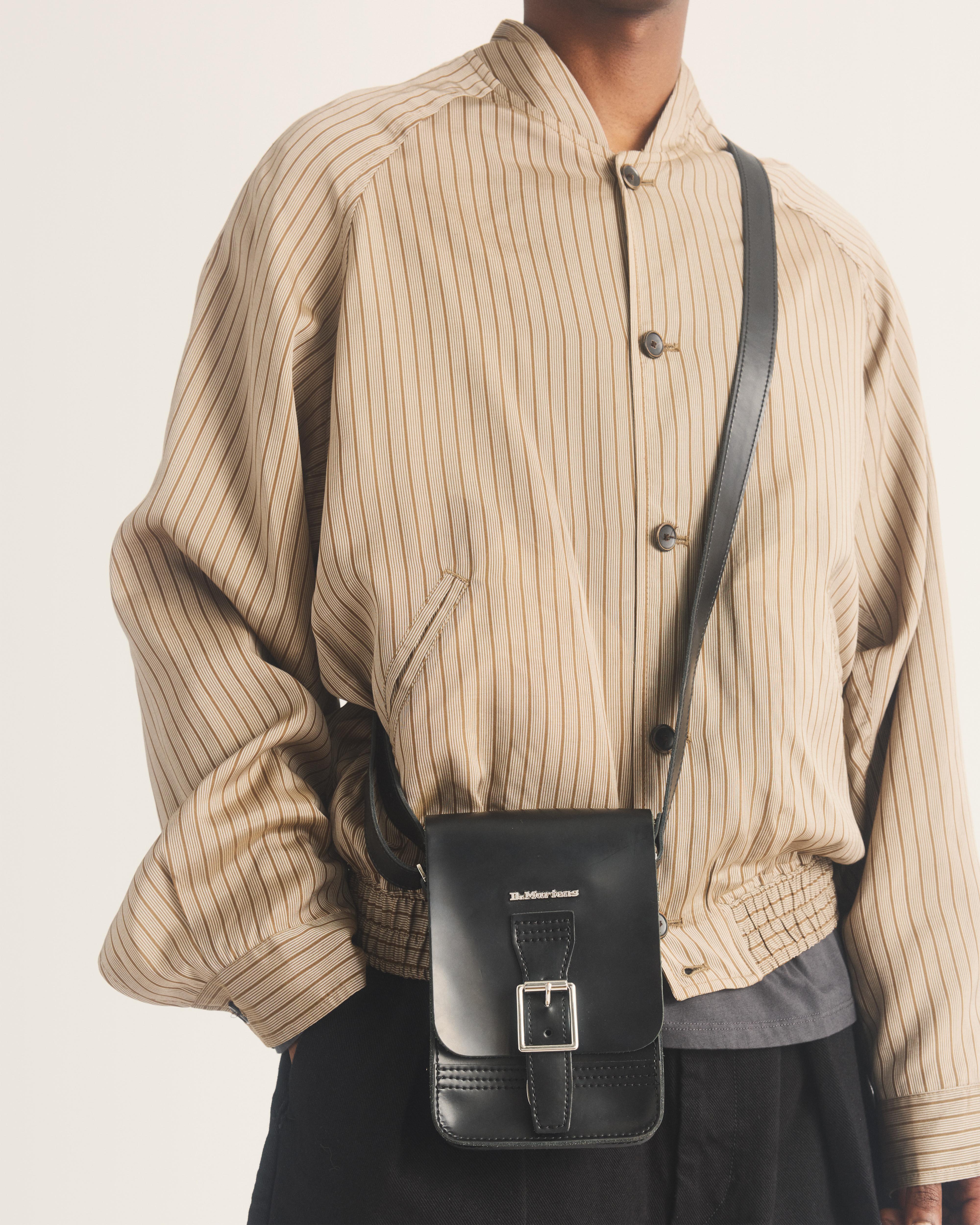 Leather Vertical Crossbody Bag
